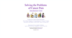 Desktop Screenshot of cancerpain.jhmi.edu